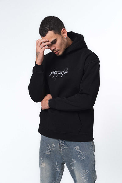 Favela Siyah Oversize Hoodie