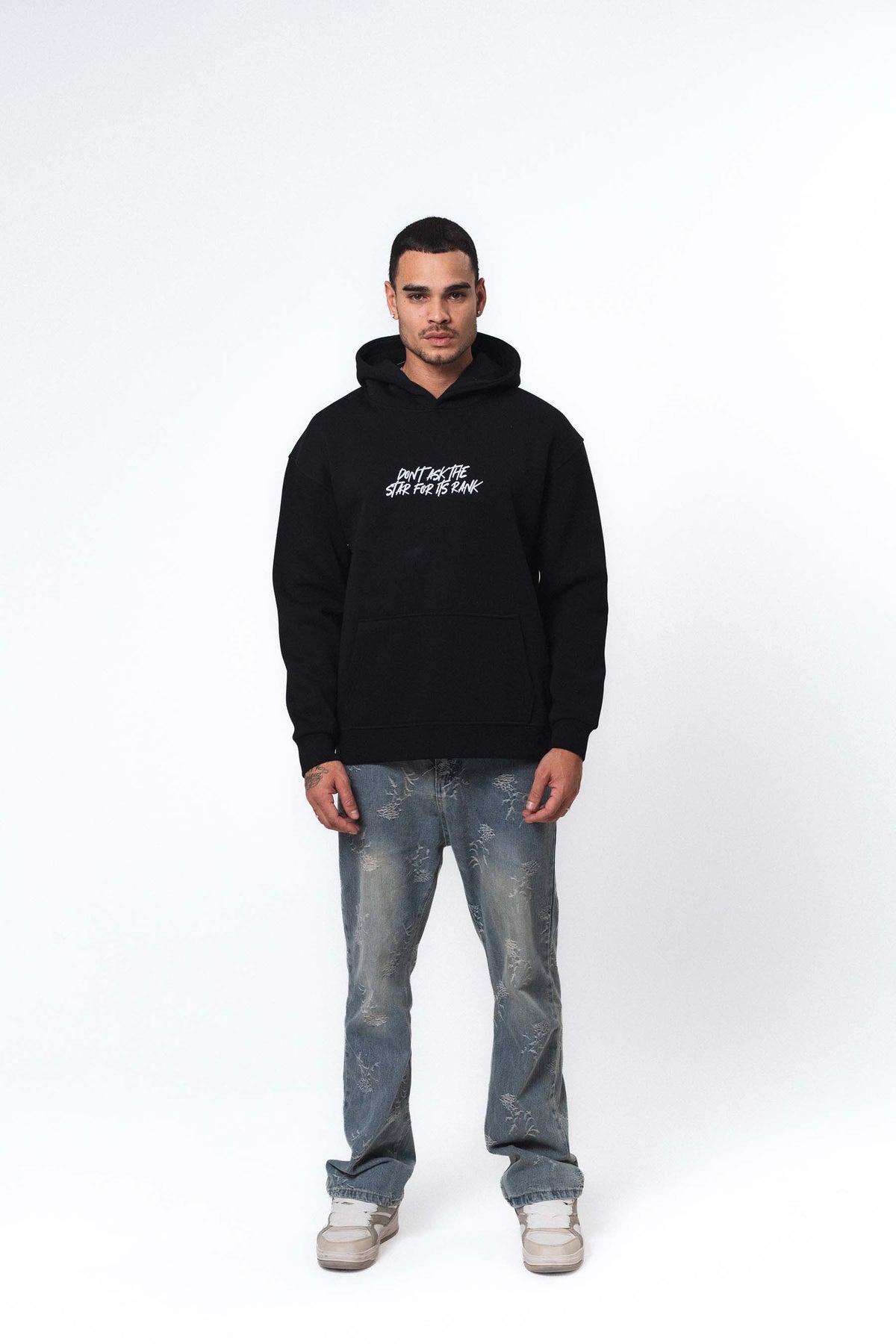 Etnik Tasarım Mercedes Siyah Oversize Hoodie