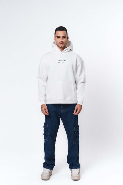 Etnik Tasarım BMW Beyaz Oversize Hoodie
