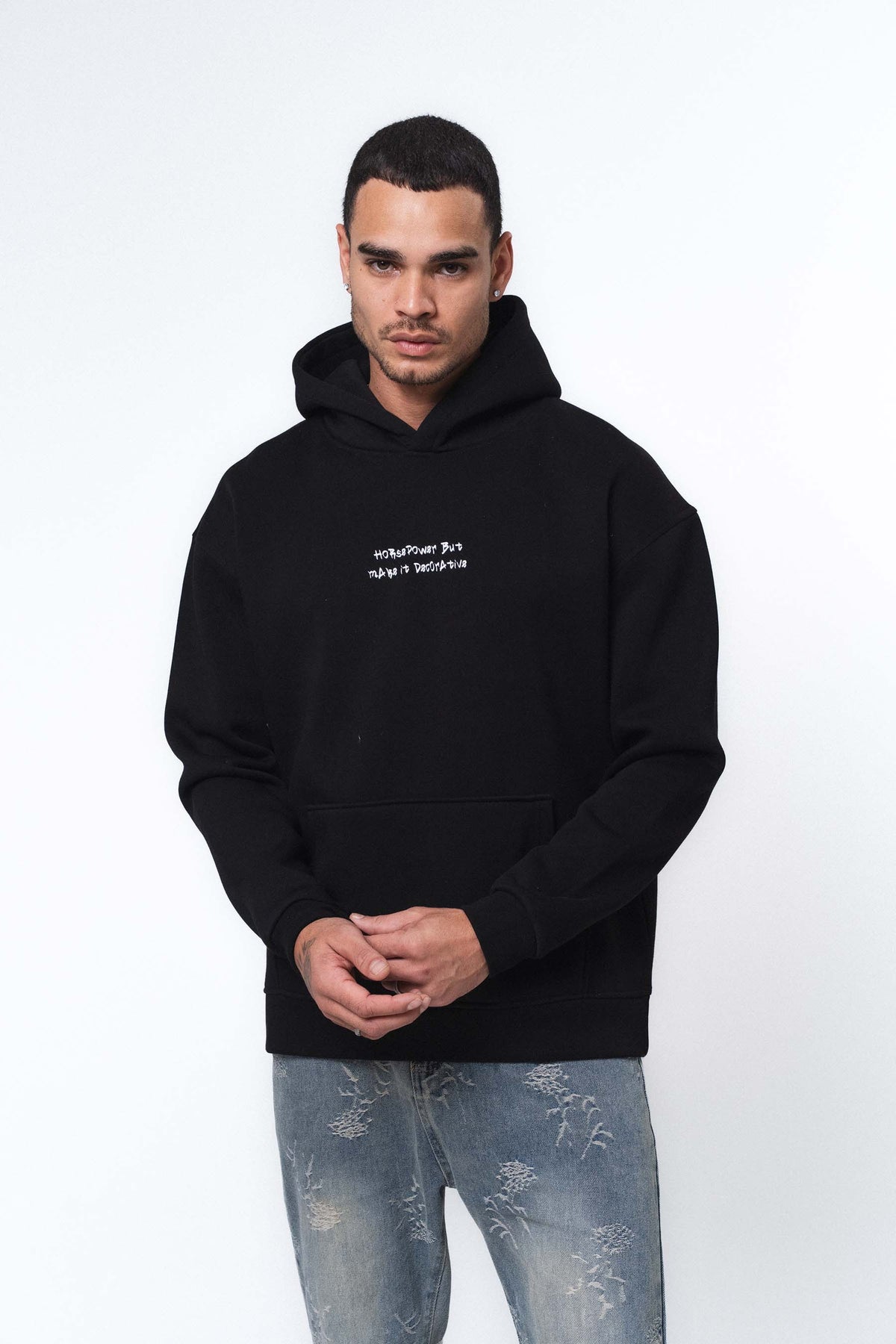 Etnik Tasarım BMW Siyah Oversize Hoodie