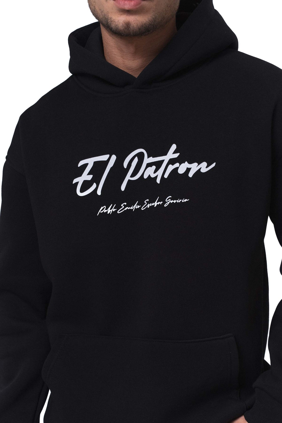 El Patron Siyah Oversize Hoodie
