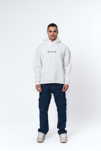 Etnik Tasarım Pablo Escobar Beyaz Oversize Hoodie