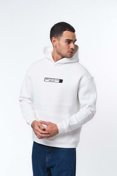 Pablo Escobar - Medellin Beyaz Oversize Hoodie
