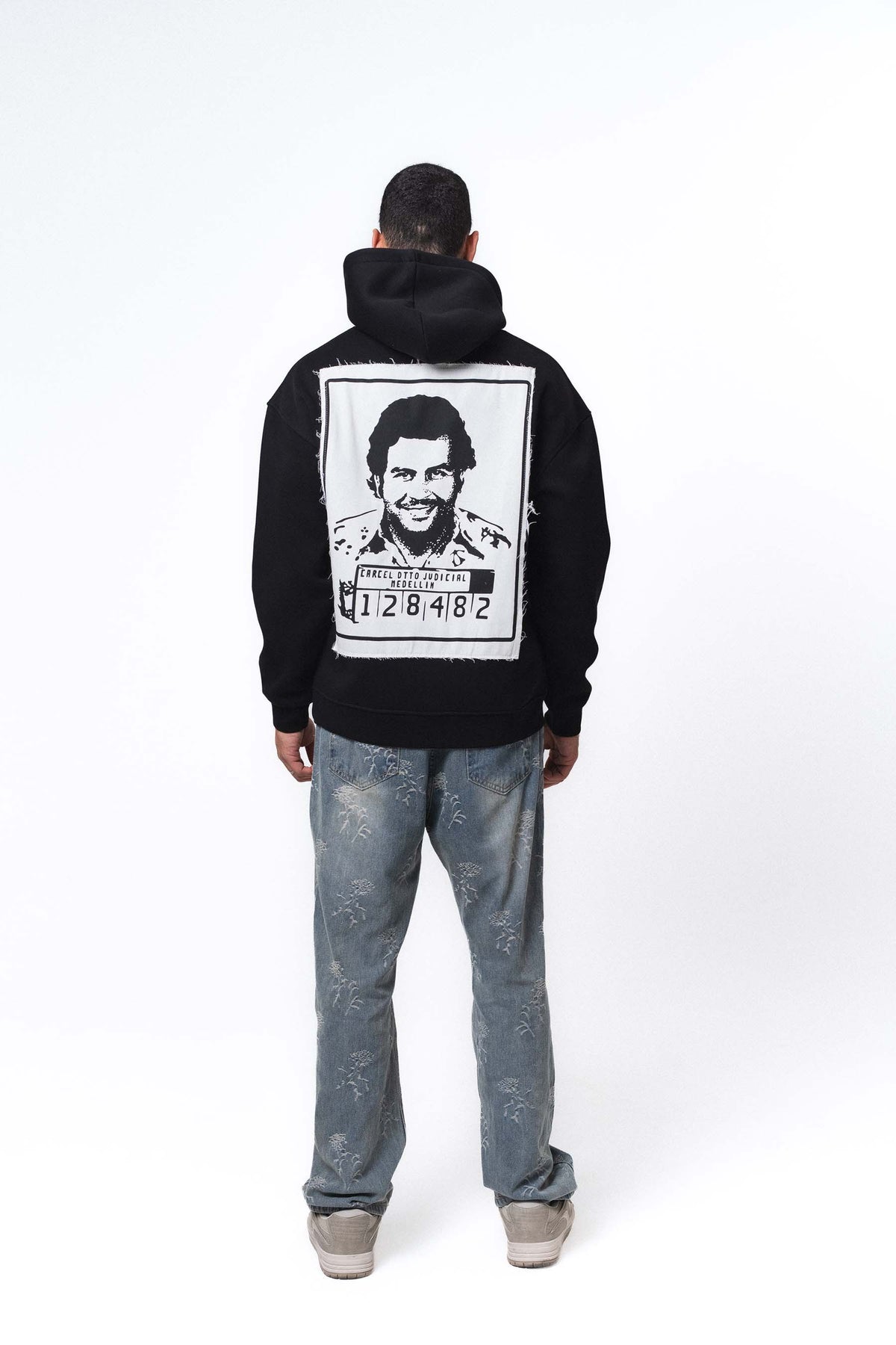 Pablo Escobar - Medellin Siyah Oversize Hoodie