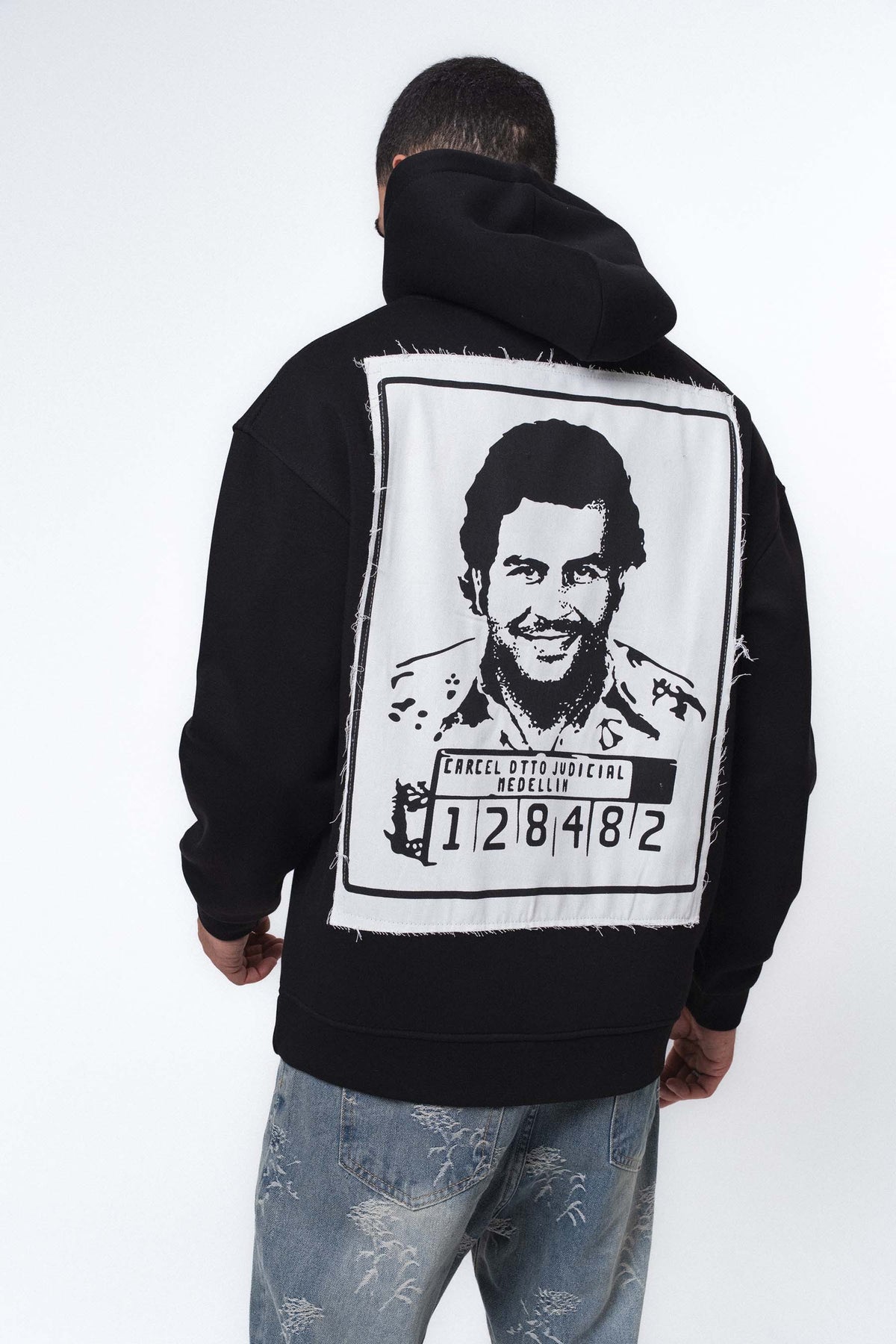 Pablo Escobar - Medellin Siyah Oversize Hoodie