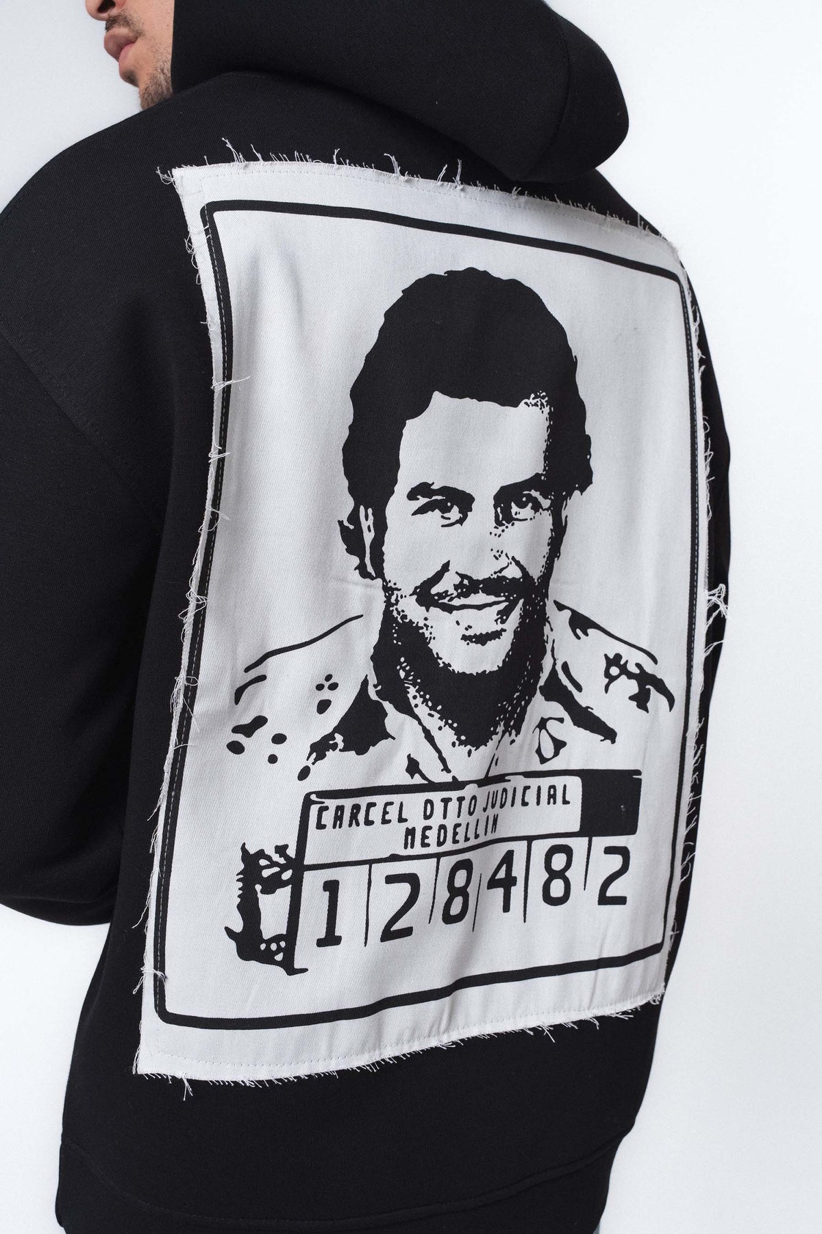Pablo Escobar - Medellin Siyah Oversize Hoodie