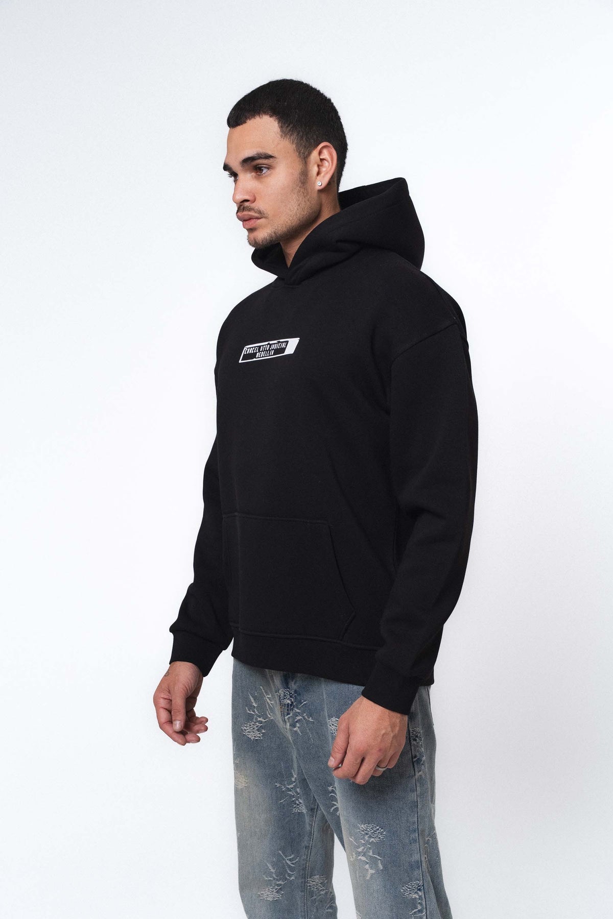 Pablo Escobar - Medellin Siyah Oversize Hoodie