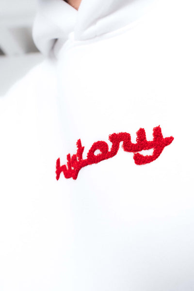 Etnik Tasarım History Future Carpet Beyaz Oversize Hoodie