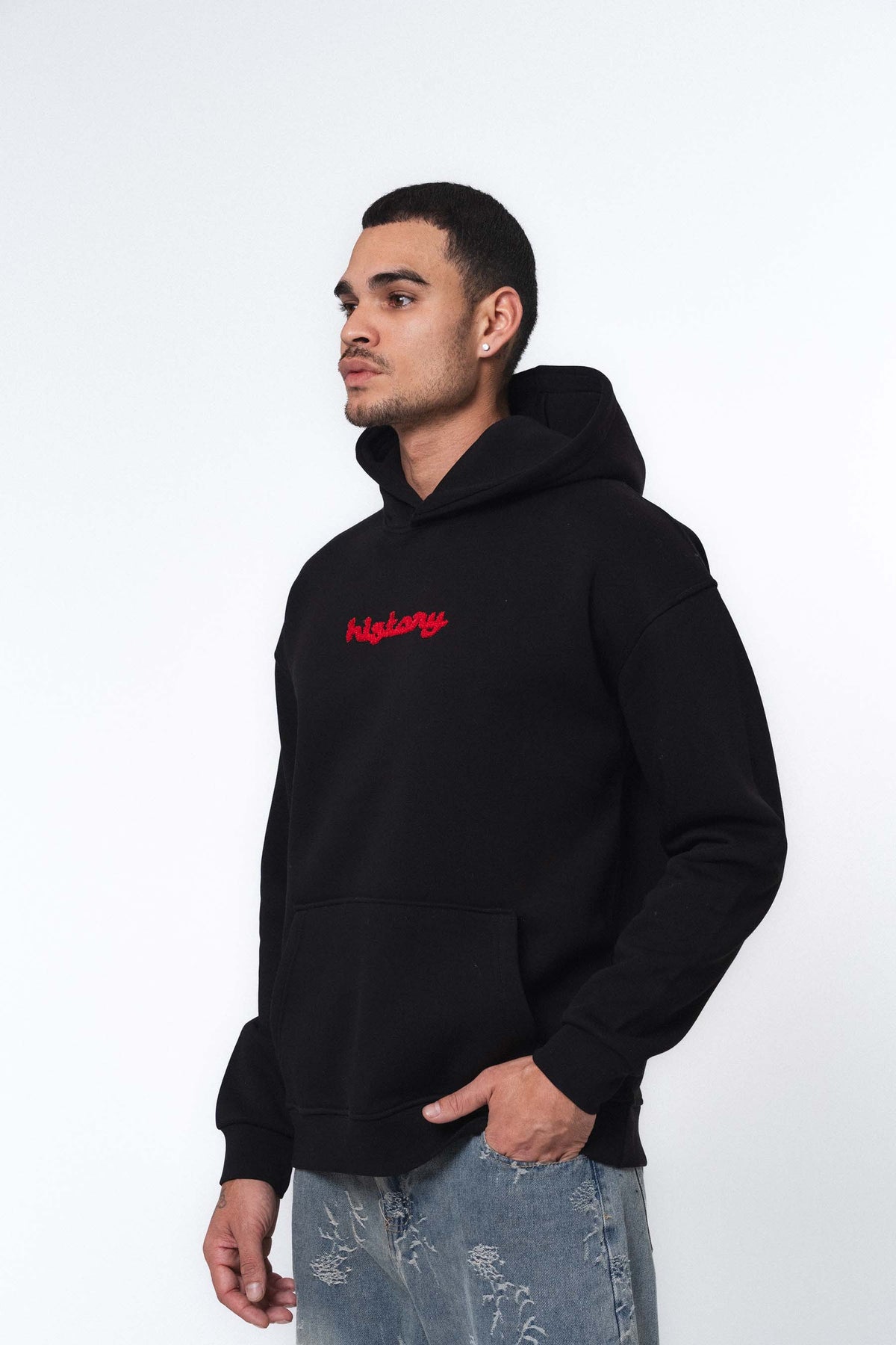 Etnik Tasarım History Future Carpet Siyah Oversize Hoodie