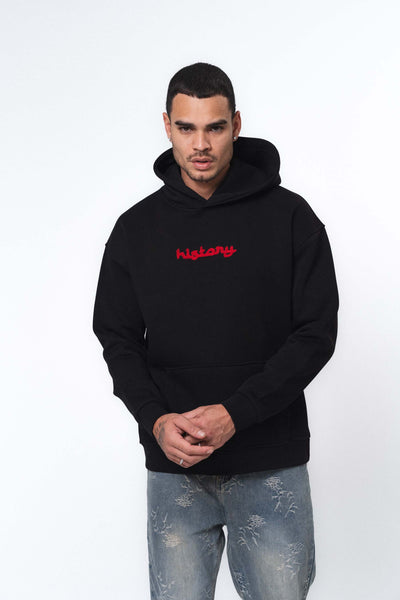 Etnik Tasarım History Future Carpet Siyah Oversize Hoodie