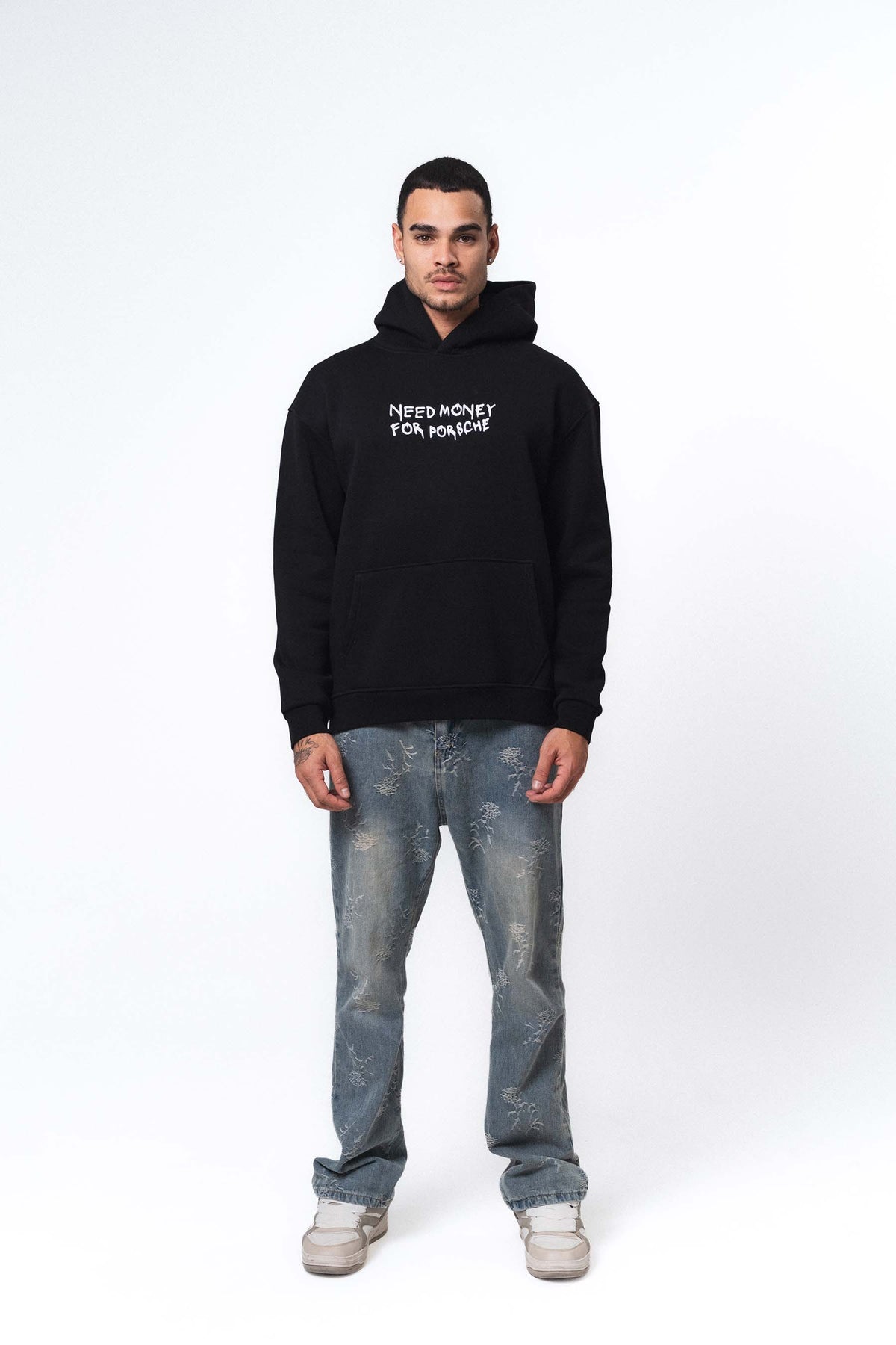 Etnik Tasarım History Future Carpet Siyah Oversize Hoodie