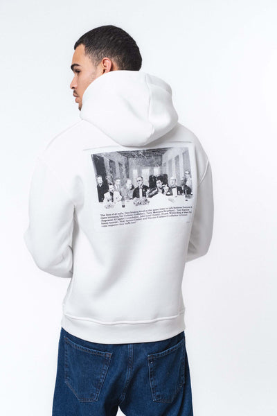 The Dons Of All Mafia Beyaz Oversize Hoodie