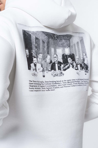 The Dons Of All Mafia Beyaz Oversize Hoodie