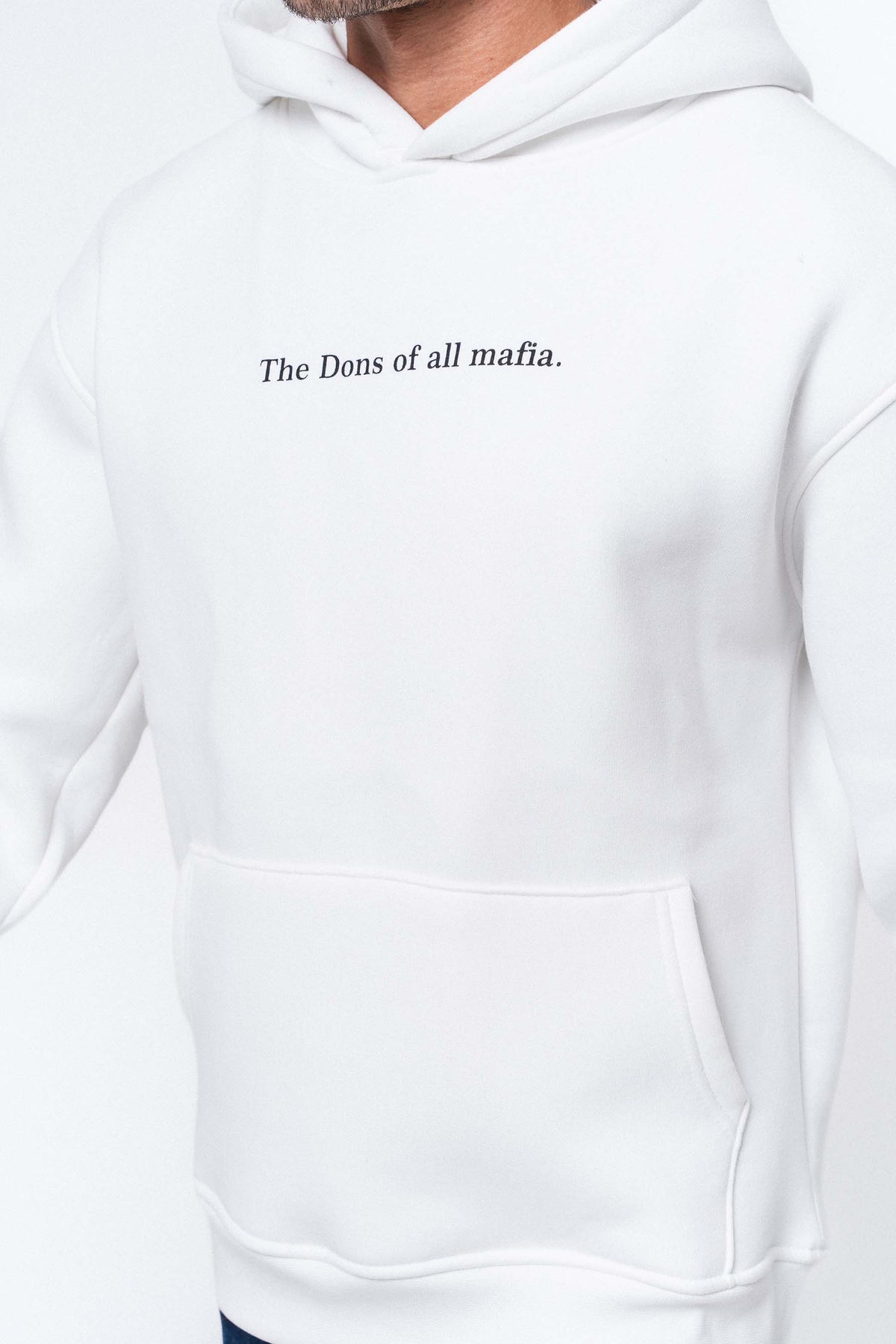 The Dons Of All Mafia Beyaz Oversize Hoodie