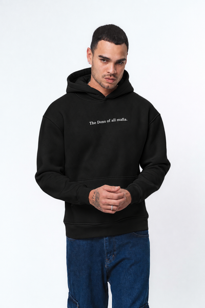 The Dons Of All Mafia Siyah Oversize Hoodie