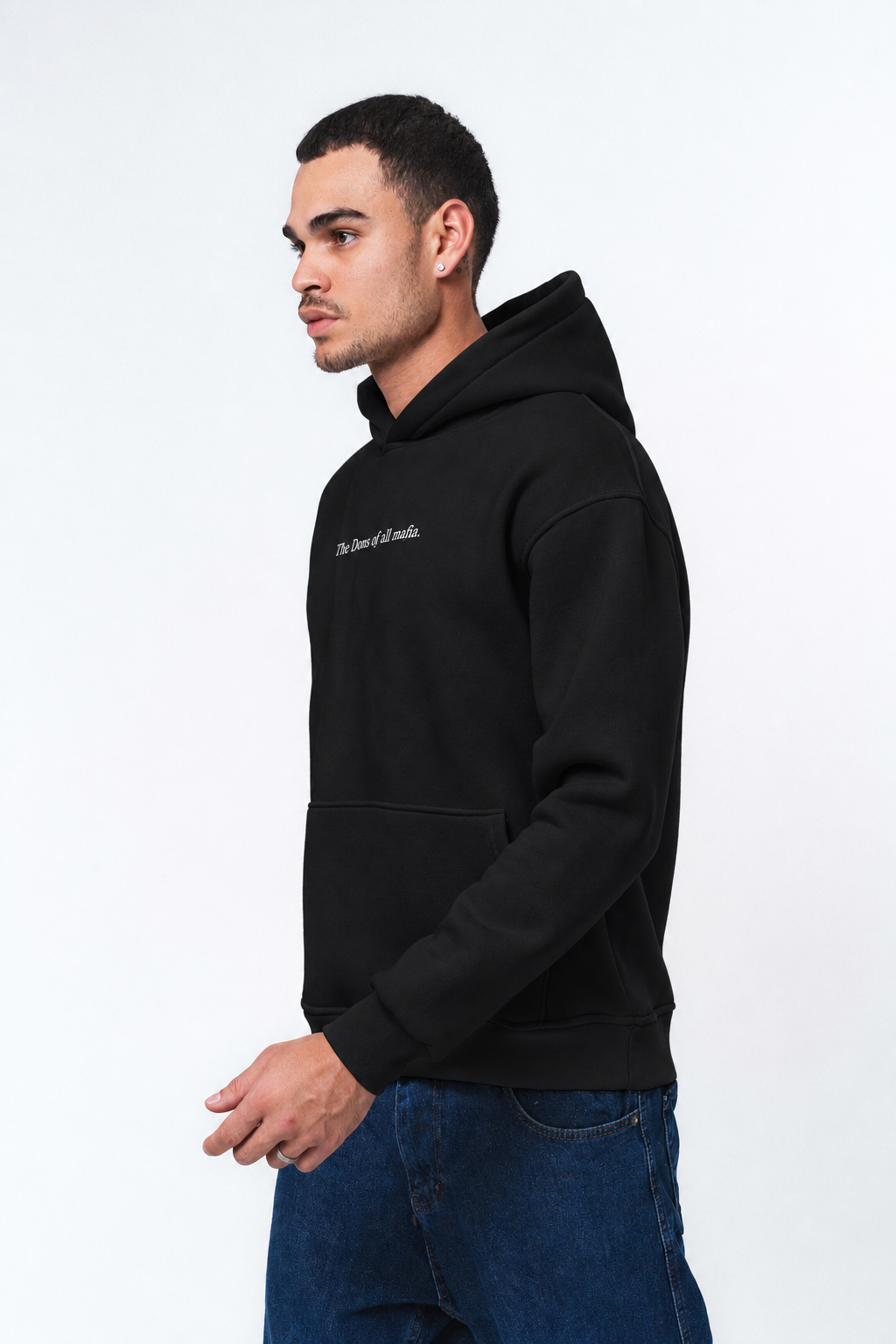 The Dons Of All Mafia Siyah Oversize Hoodie