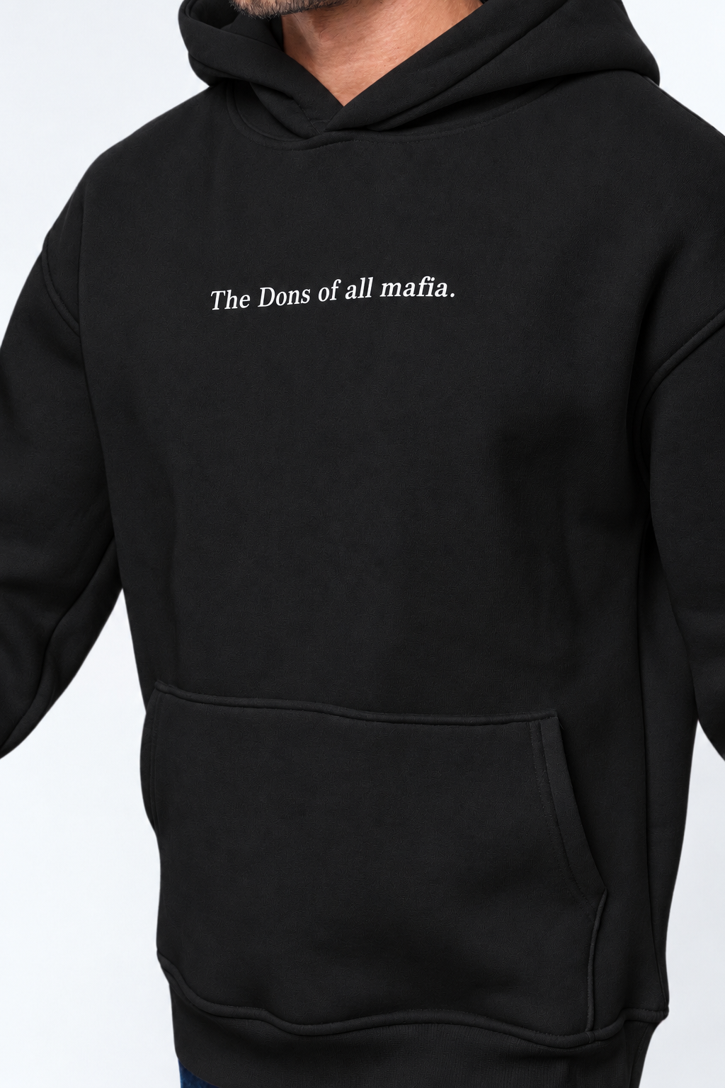 The Dons Of All Mafia Siyah Oversize Hoodie