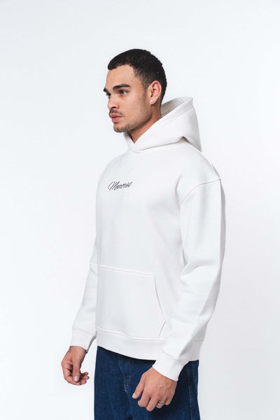 Etnik Tasarım Memories Beyaz Oversize Hoodie
