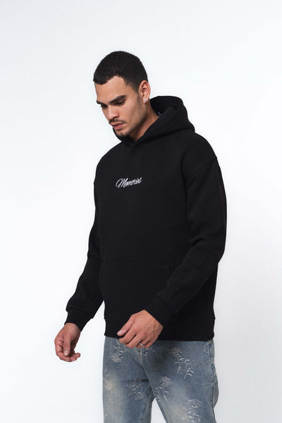 Etnik Tasarım Memories Siyah Oversize Hoodie
