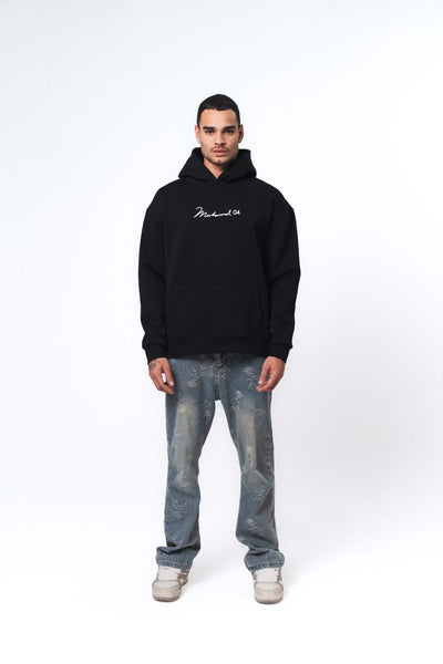 Muhammed Ali Siyah Oversize Hoodie