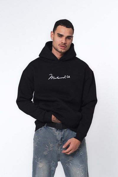 Muhammed Ali Siyah Oversize Hoodie