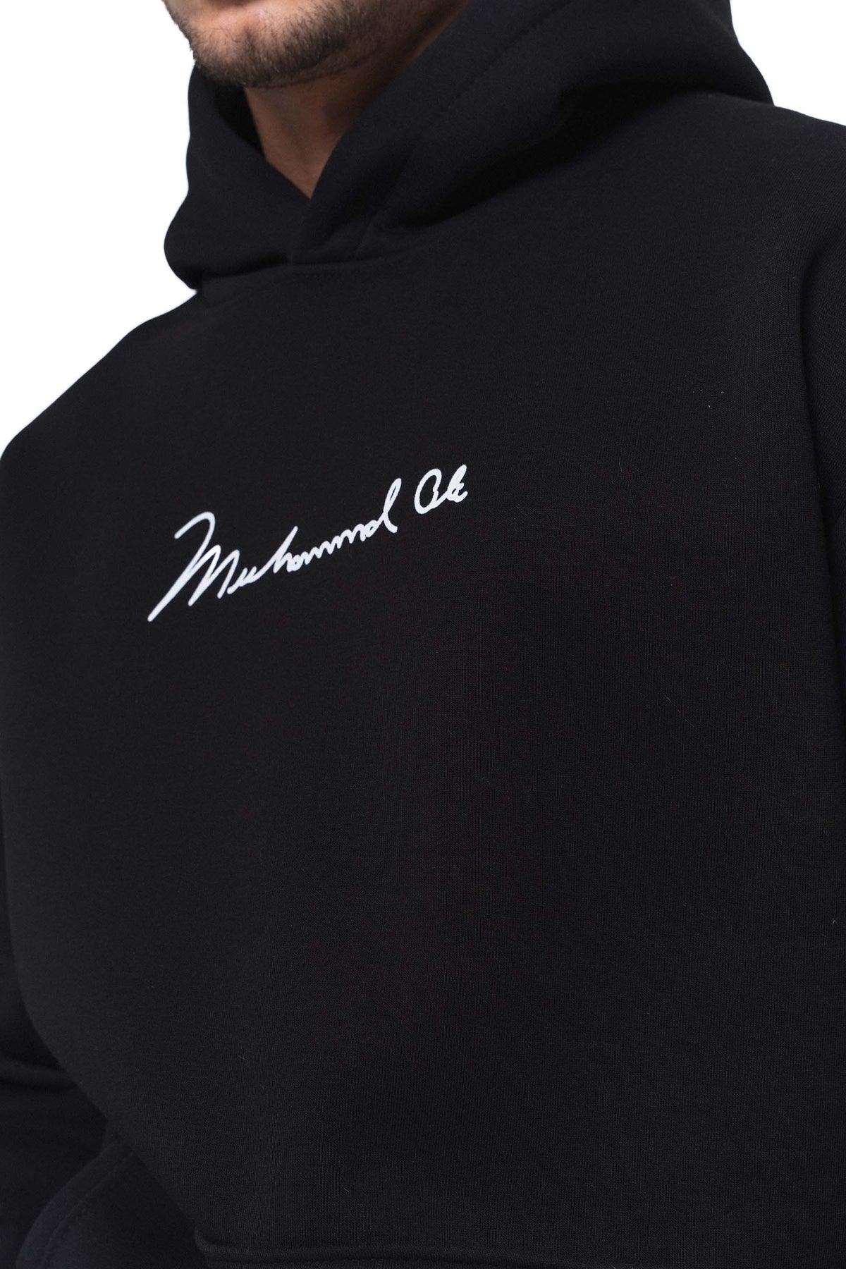 Muhammed Ali Siyah Oversize Hoodie