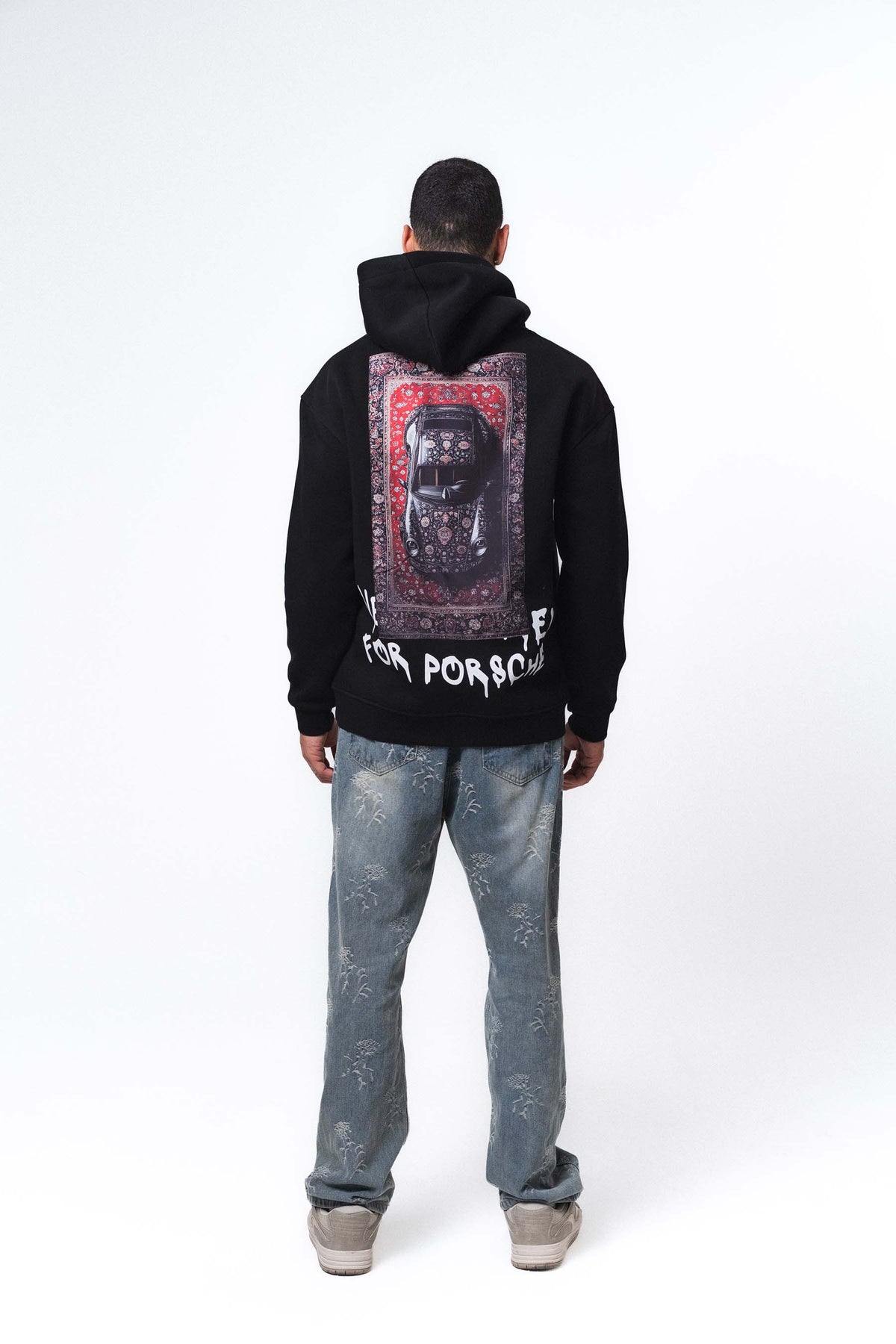 Need Money For Porsche 2 Siyah Oversize Hoodie