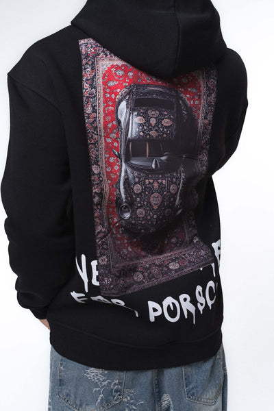 Need Money For Porsche 2 Siyah Oversize Hoodie