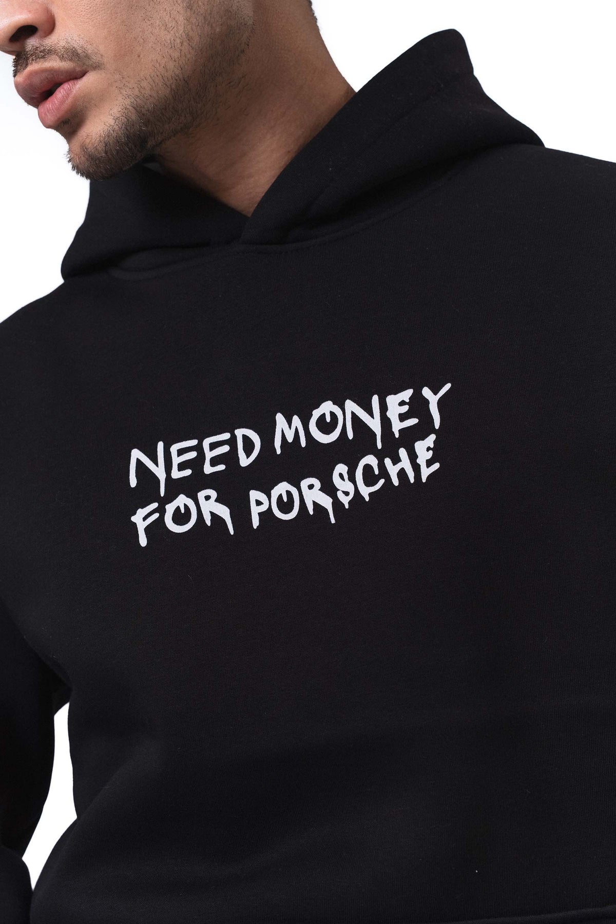 Need Money For Porsche 2 Siyah Oversize Hoodie