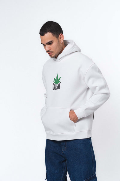 Don't Panic It's Organic Beyaz Oversize Hoodie