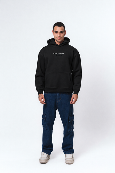 Pablo Escobar Siyah Oversize Hoodie