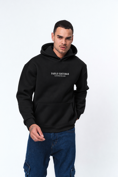 Pablo Escobar Siyah Oversize Hoodie