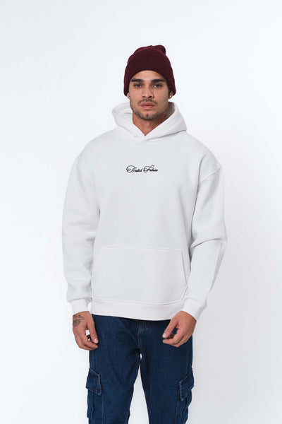 Etnik Tasarım - Rooted Future Beyaz Oversize Hoodie