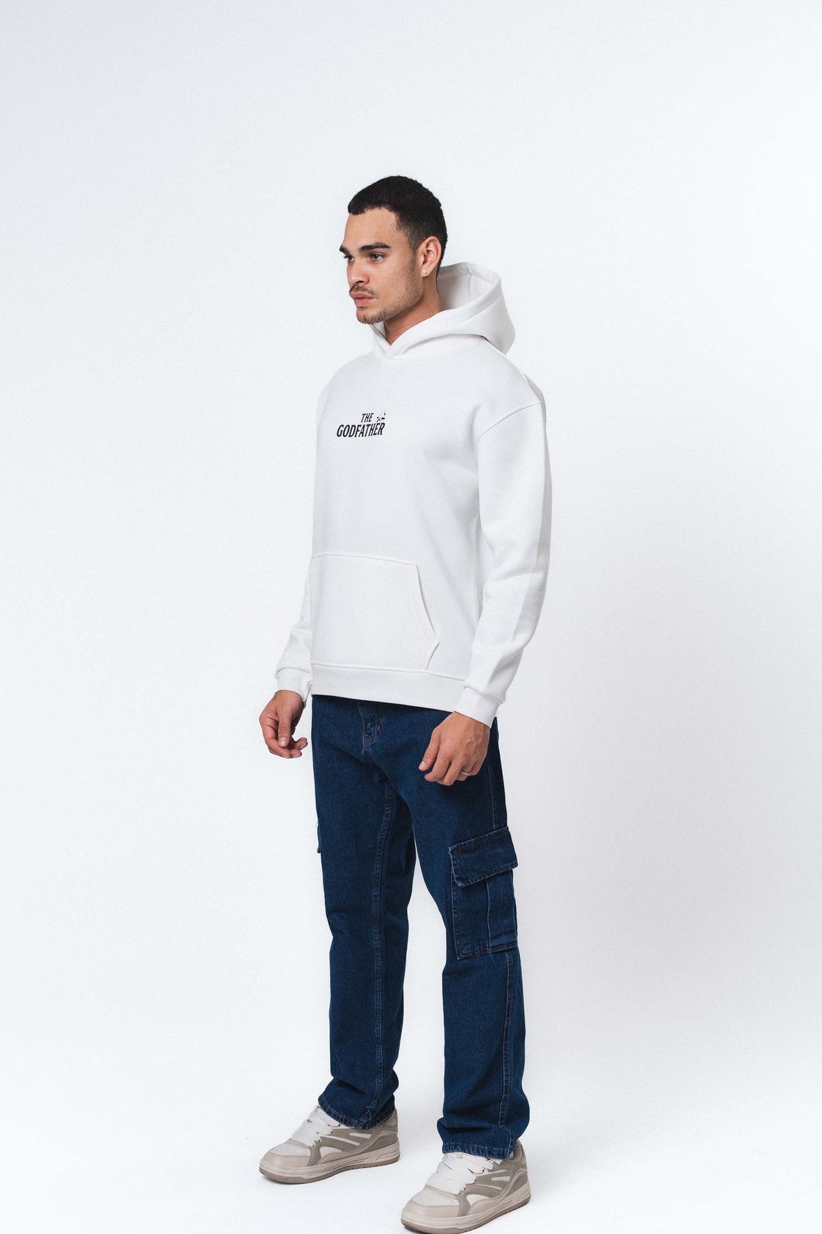 The Godfather Don Corleone Beyaz Oversize Hoodie