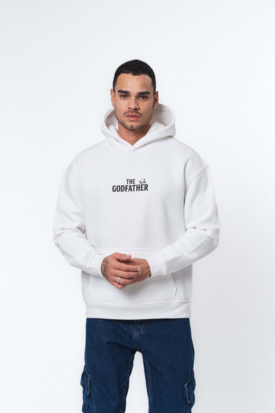 The Godfather Don Corleone Beyaz Oversize Hoodie