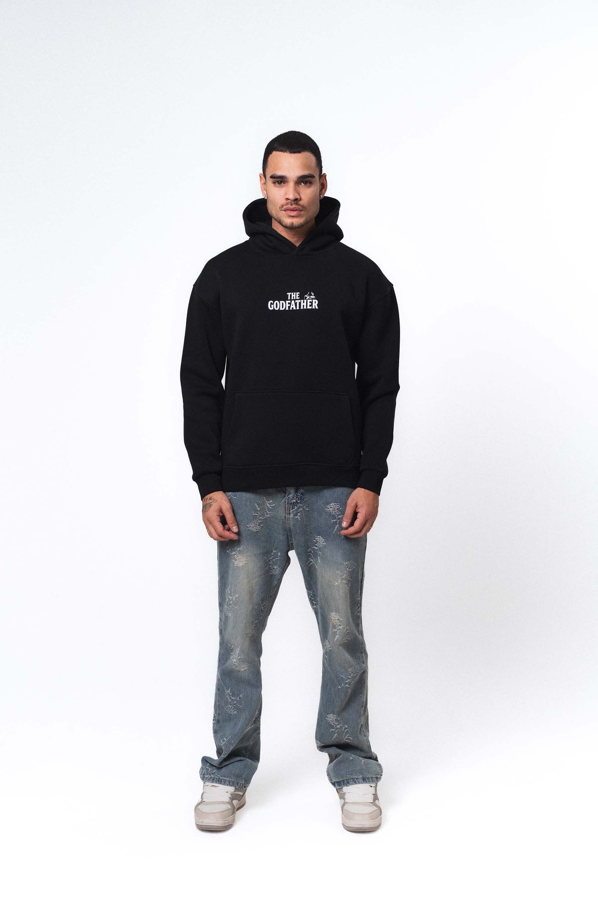 The Godfather Don Corleone Siyah Oversize Hoodie