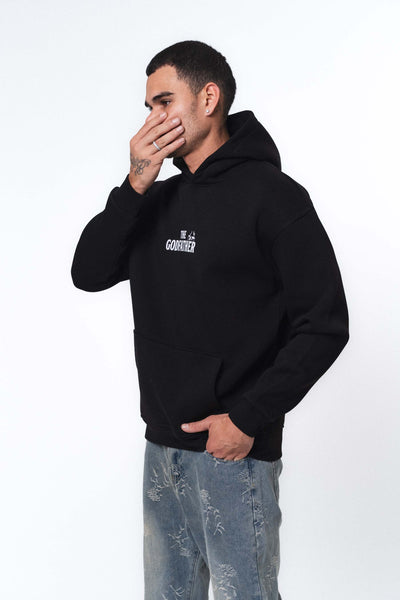 The Godfather Don Corleone Siyah Oversize Hoodie