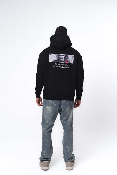 Don Corleone The Godfather Siyah Oversize Hoodie