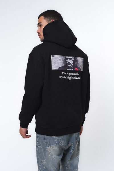 Don Corleone The Godfather Siyah Oversize Hoodie