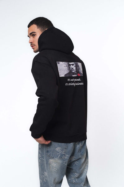 Don Corleone The Godfather Siyah Oversize Hoodie