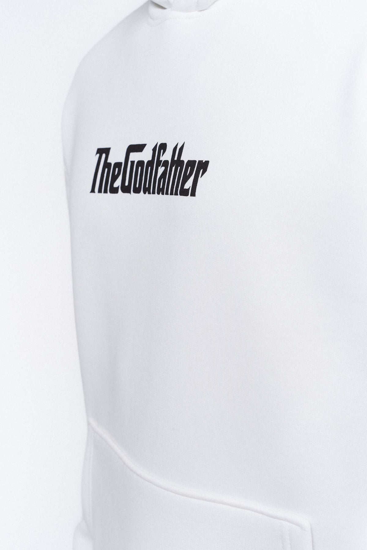 The Godfather Classic Car Beyaz Oversize Hoodie