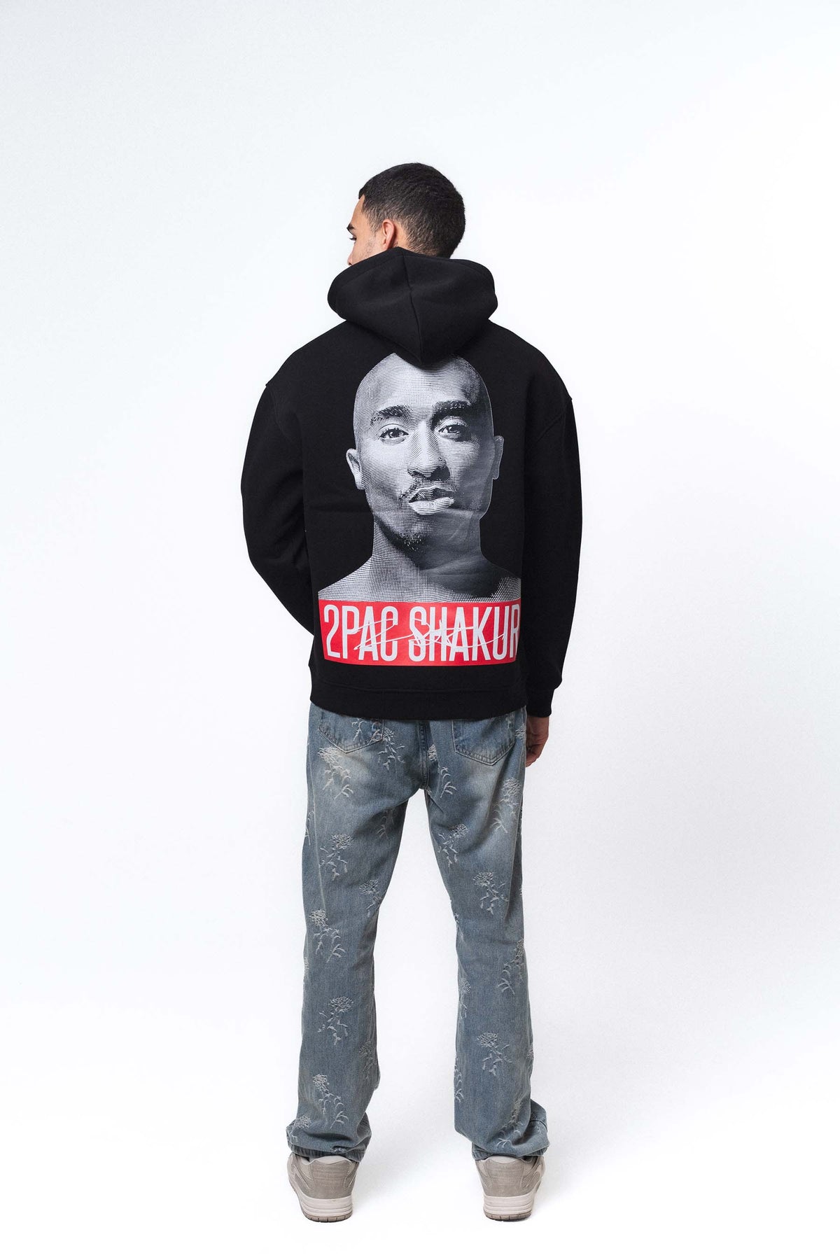 Tupac Shakur Siyah Oversize Hoodie