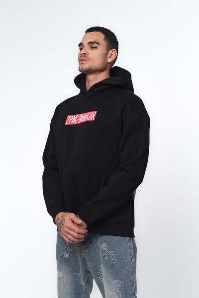 Tupac Shakur Siyah Oversize Hoodie