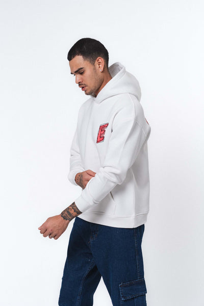 Yes Beyaz Oversize Hoodie