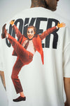 Joker 2 Baskılı Beyaz Oversize T-Shirt