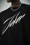 Joker 3 Baskılı Siyah Oversize T-Shirt