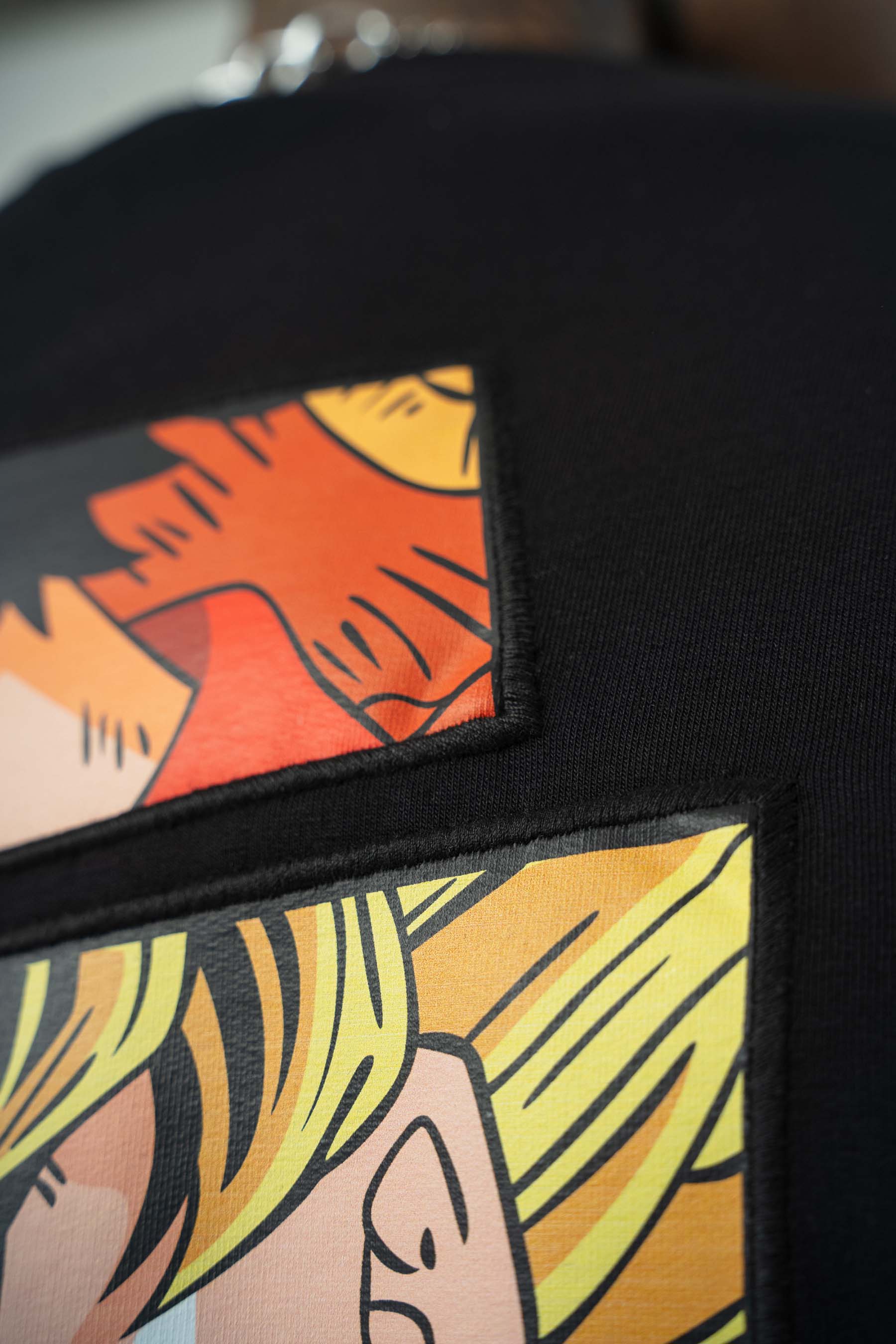 One Piece Baskılı Siyah Oversize T-Shirt