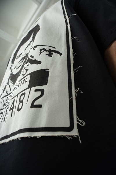 Pablo Escobar Baskılı Siyah Oversize T-Shirt