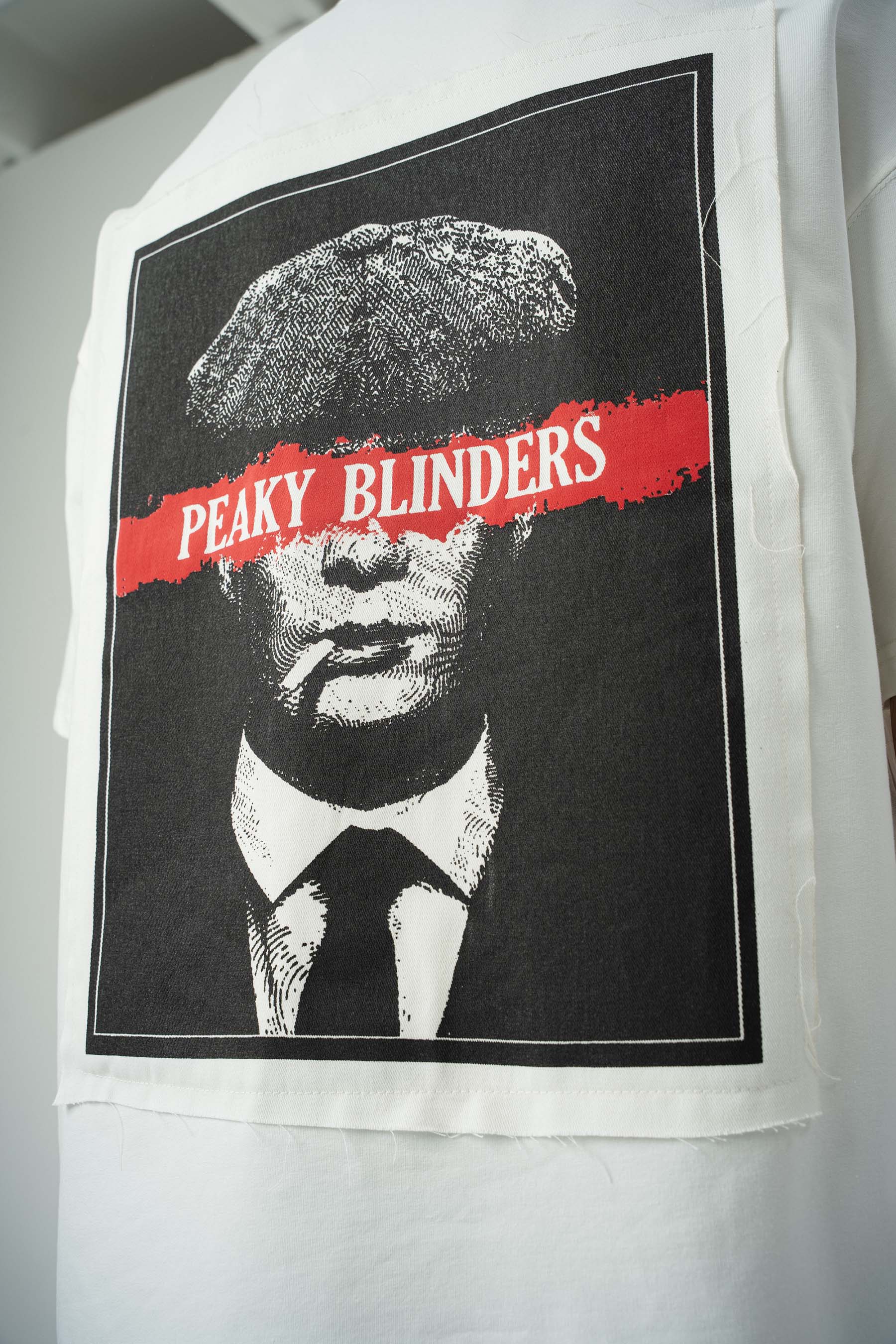 Peaky Blinders Baskılı Beyaz Oversize T-Shirt