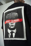 Peaky Blinders Baskılı Siyah Oversize T-Shirt